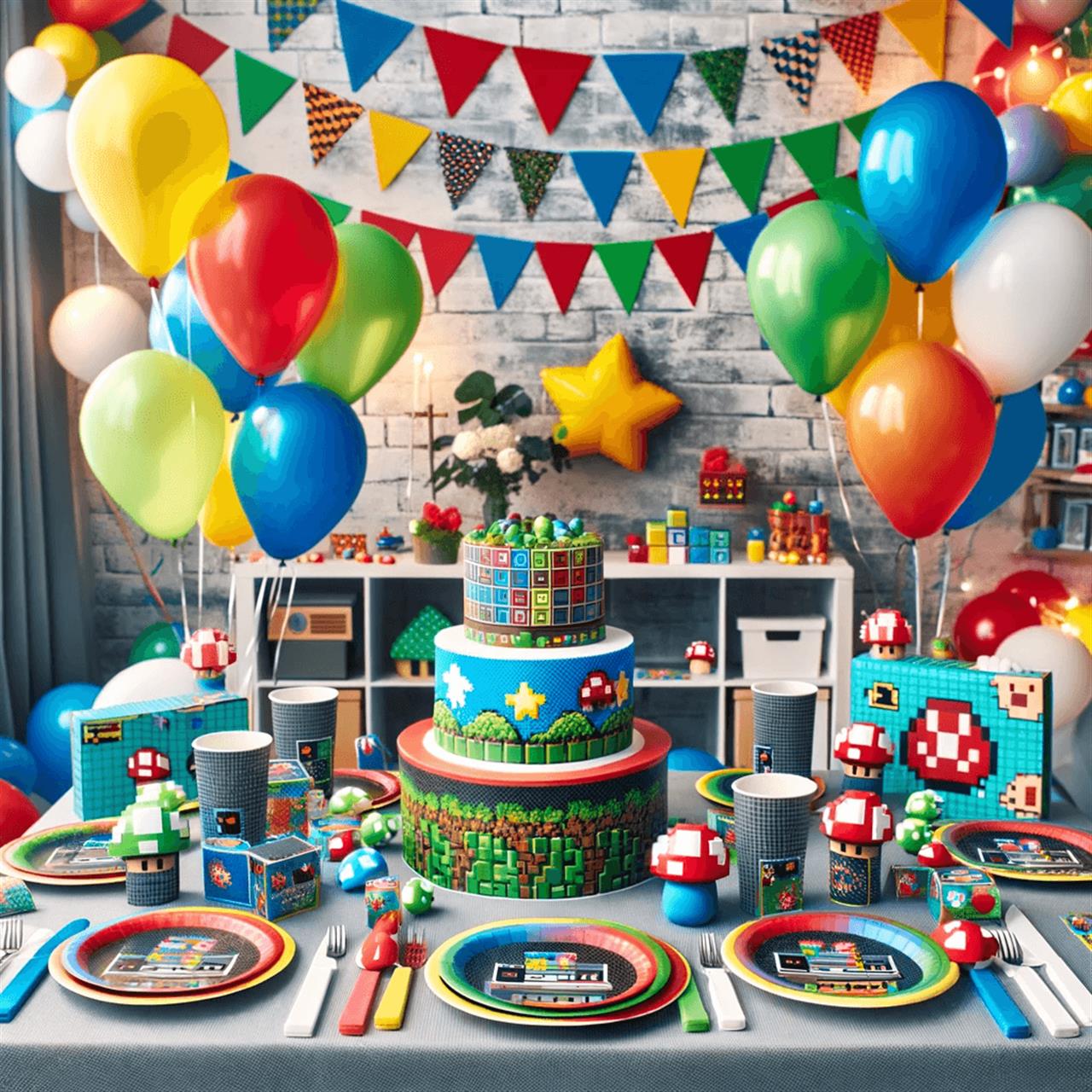 Spring ind i super marios verden med en fantastisk fødselsdagsfest